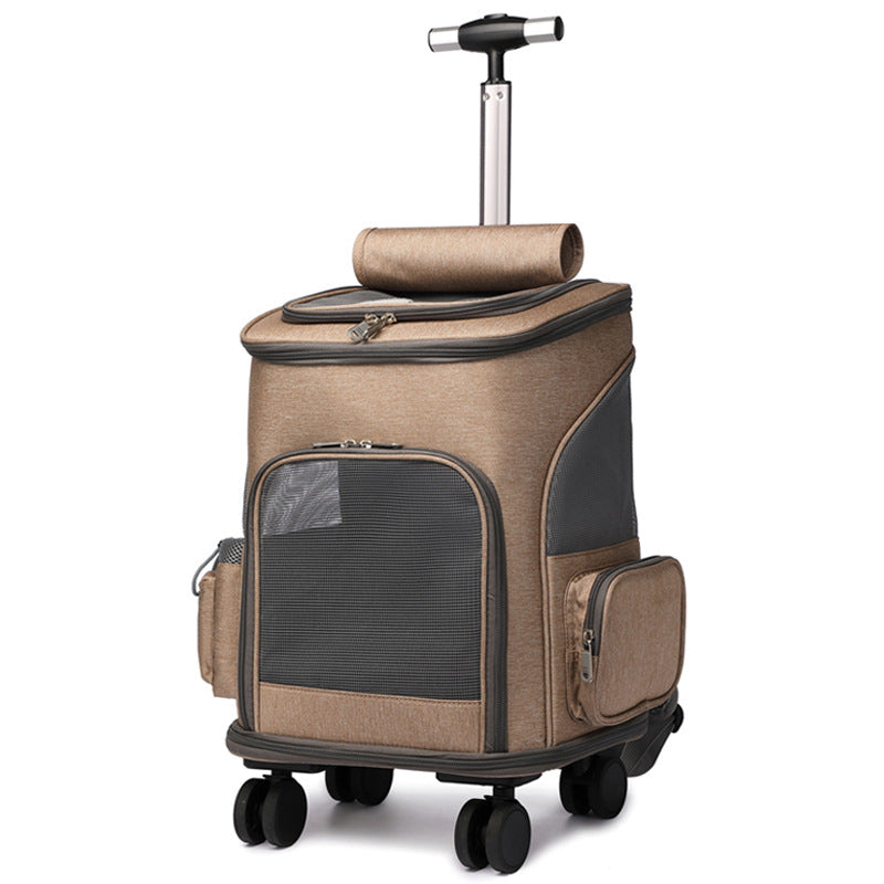 Foldable Pet Backpack Trolley