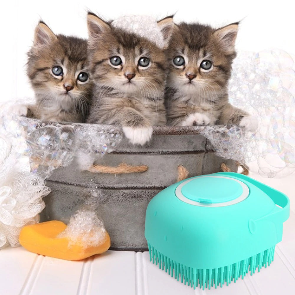 Silicone Pet Shampoo Massage Brush