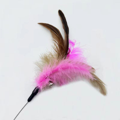 Zowo Pet Cat Collar Feather Teaser Toy
