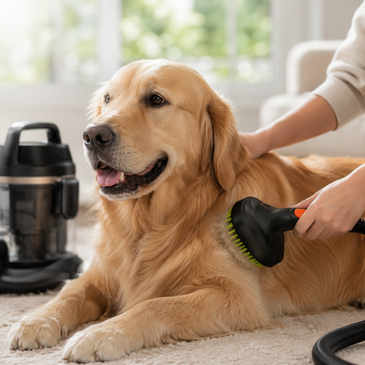 Vacuum Pet Grooming Brush Attachment