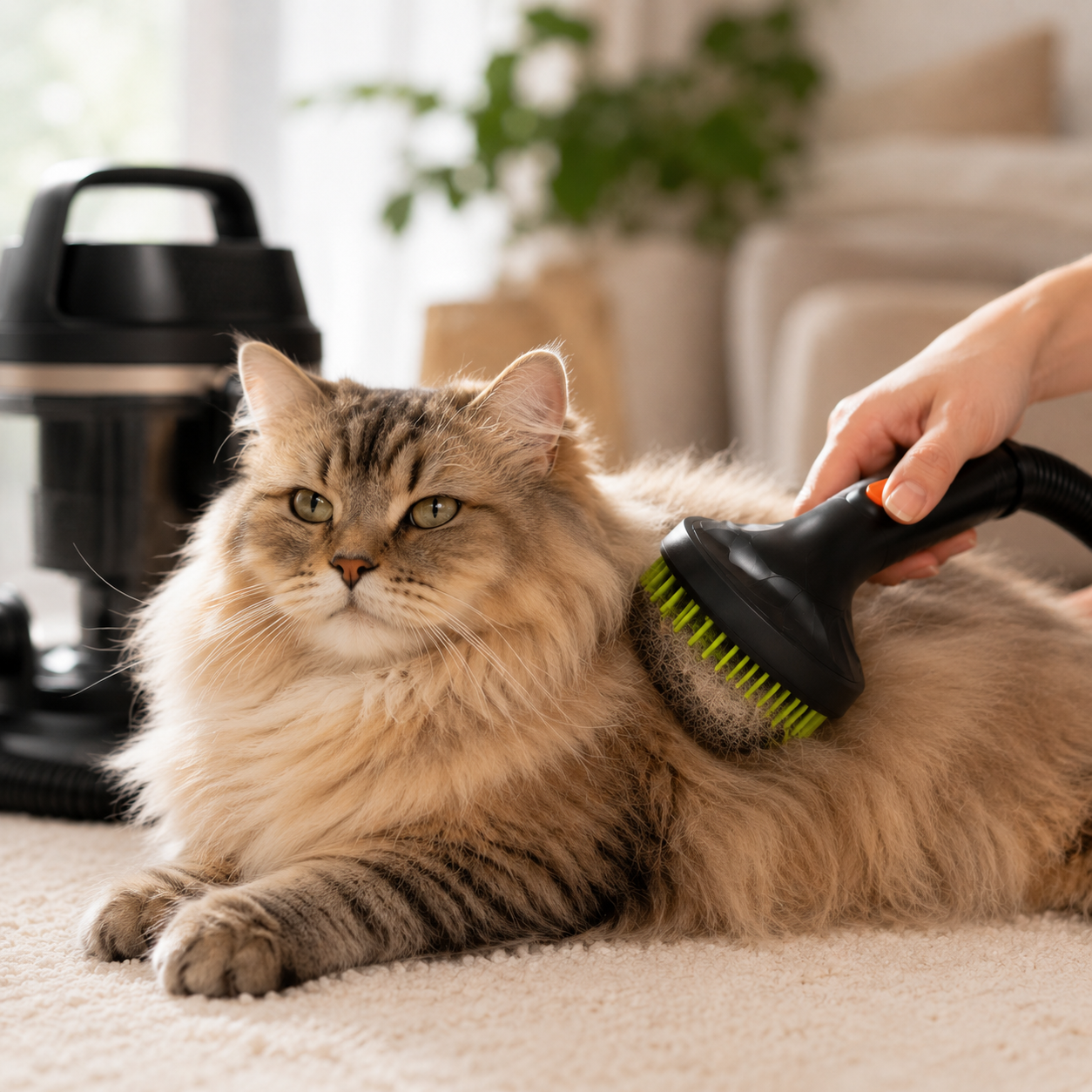 Vacuum Pet Grooming Brush Attachment
