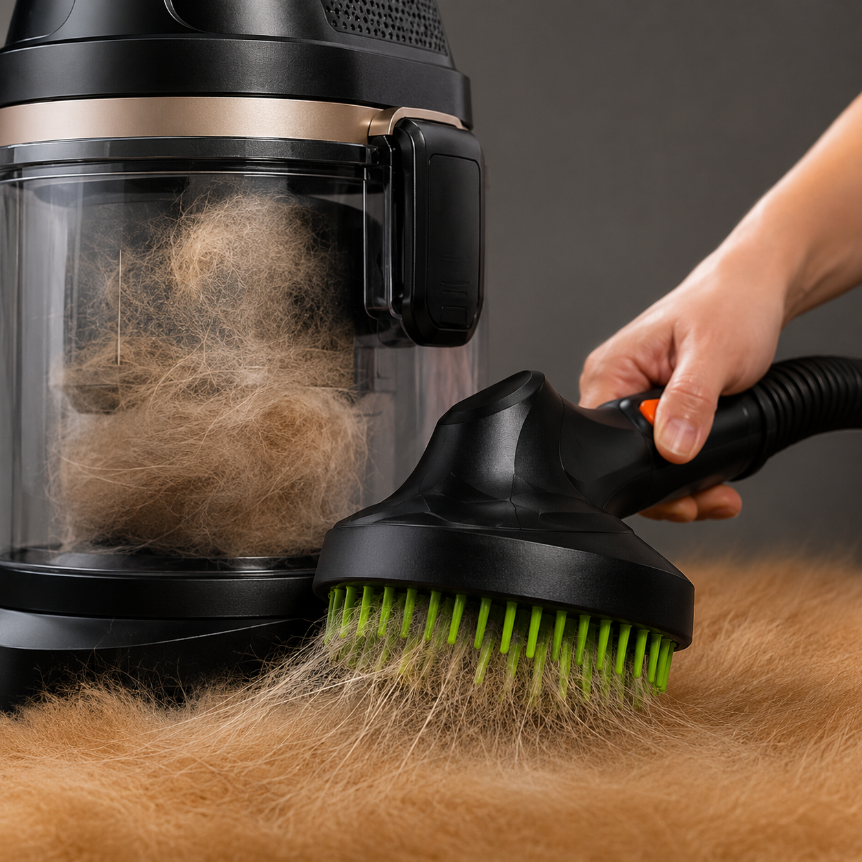 Vacuum Pet Grooming Brush Attachment