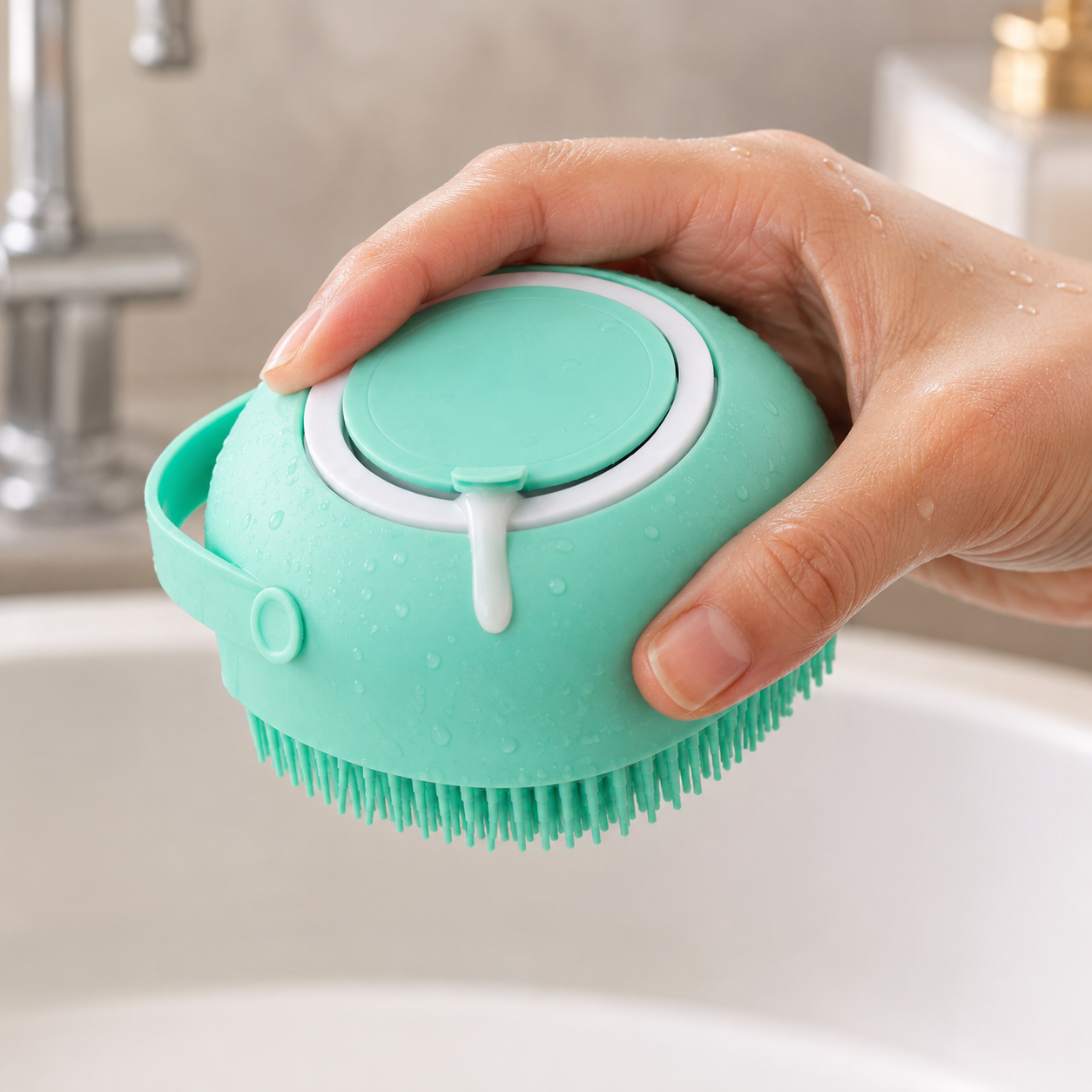 Silicone Pet Shampoo Massage Brush
