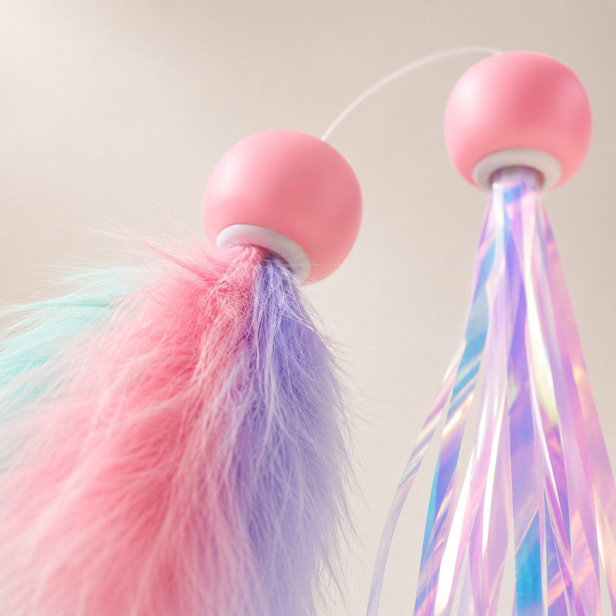 Retractable Feather Cat Teaser Wand