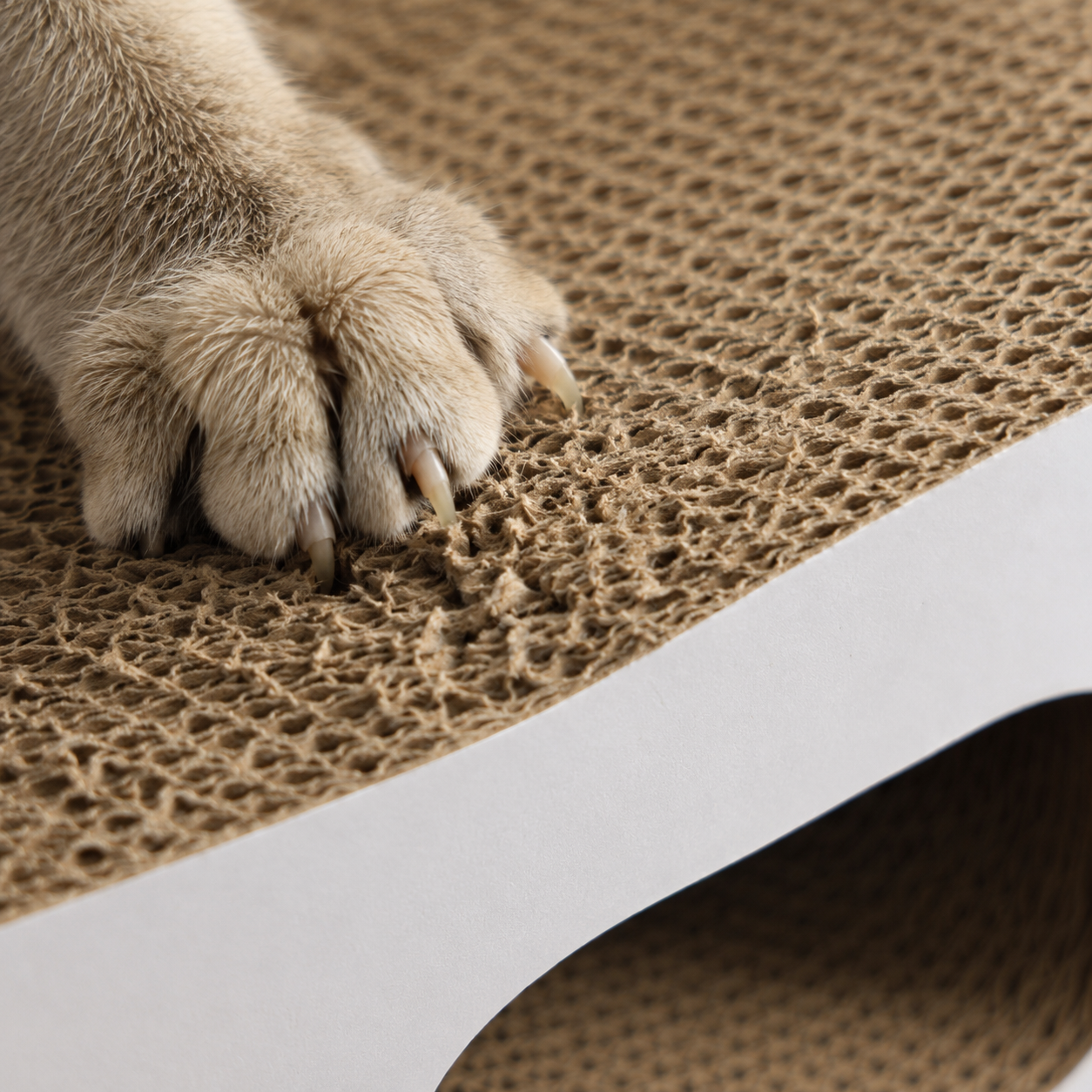 Natural Corrugated Cat Scratcher Lounge