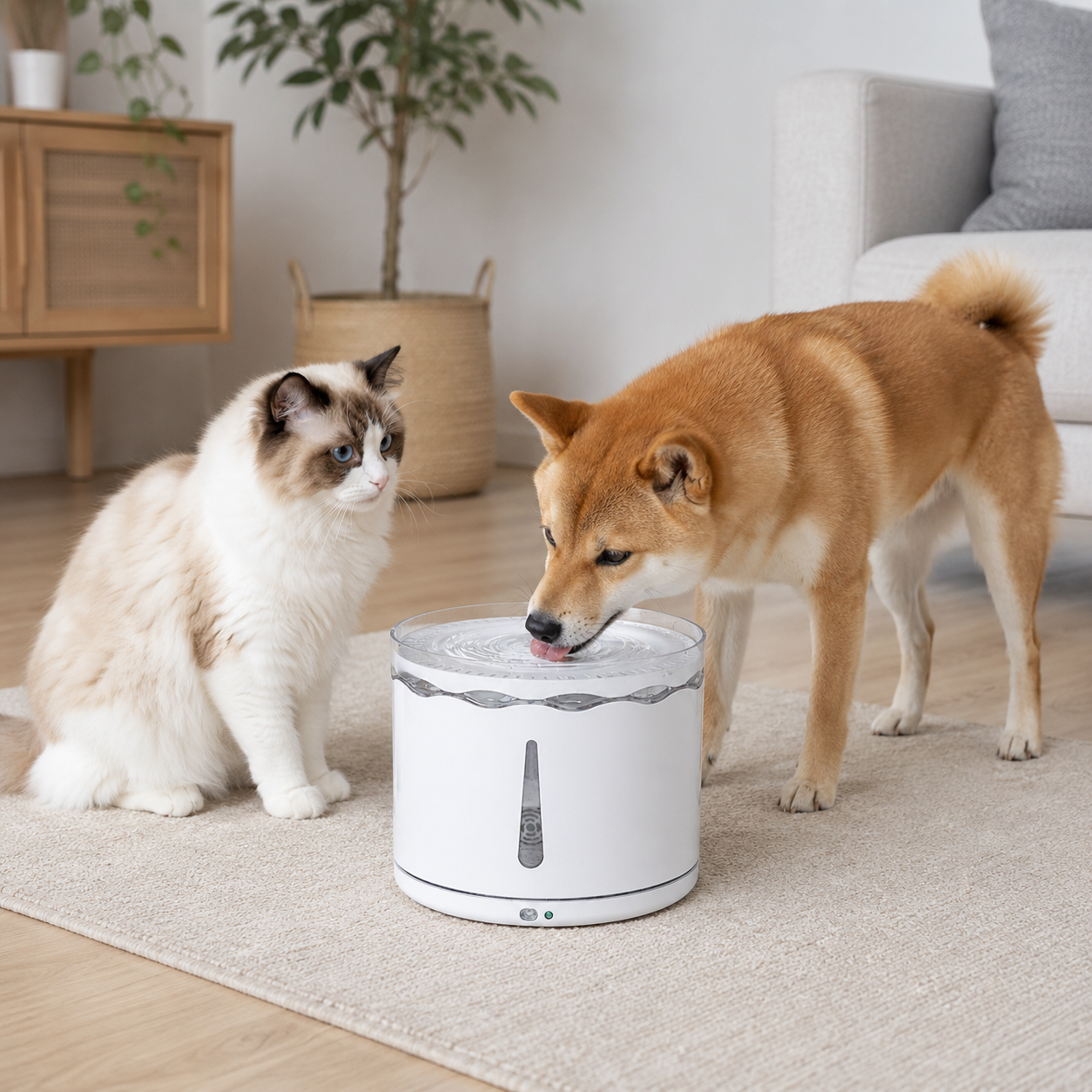 Smart Petal Pet Water Fountain