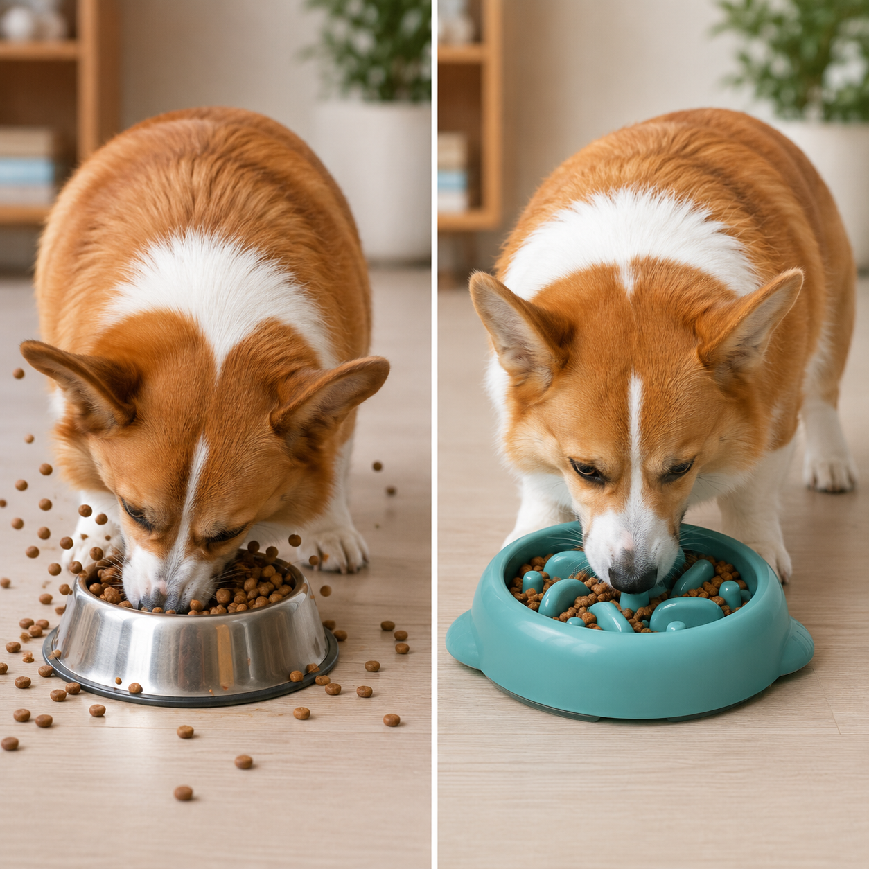 Anti-Bloat Slow Feeder Dog Bowl