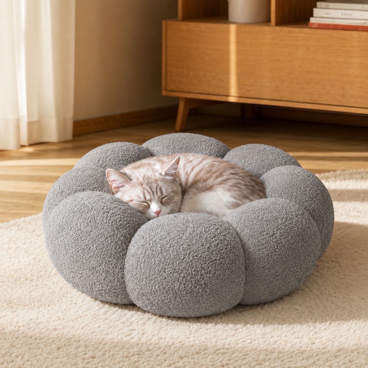 Blossom Donut Calming Pet Bed