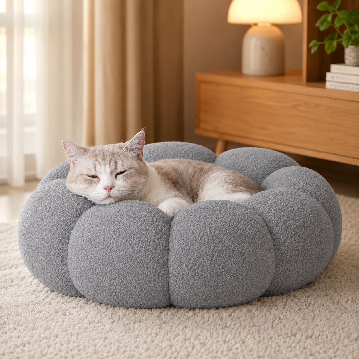 Blossom Donut Calming Pet Bed