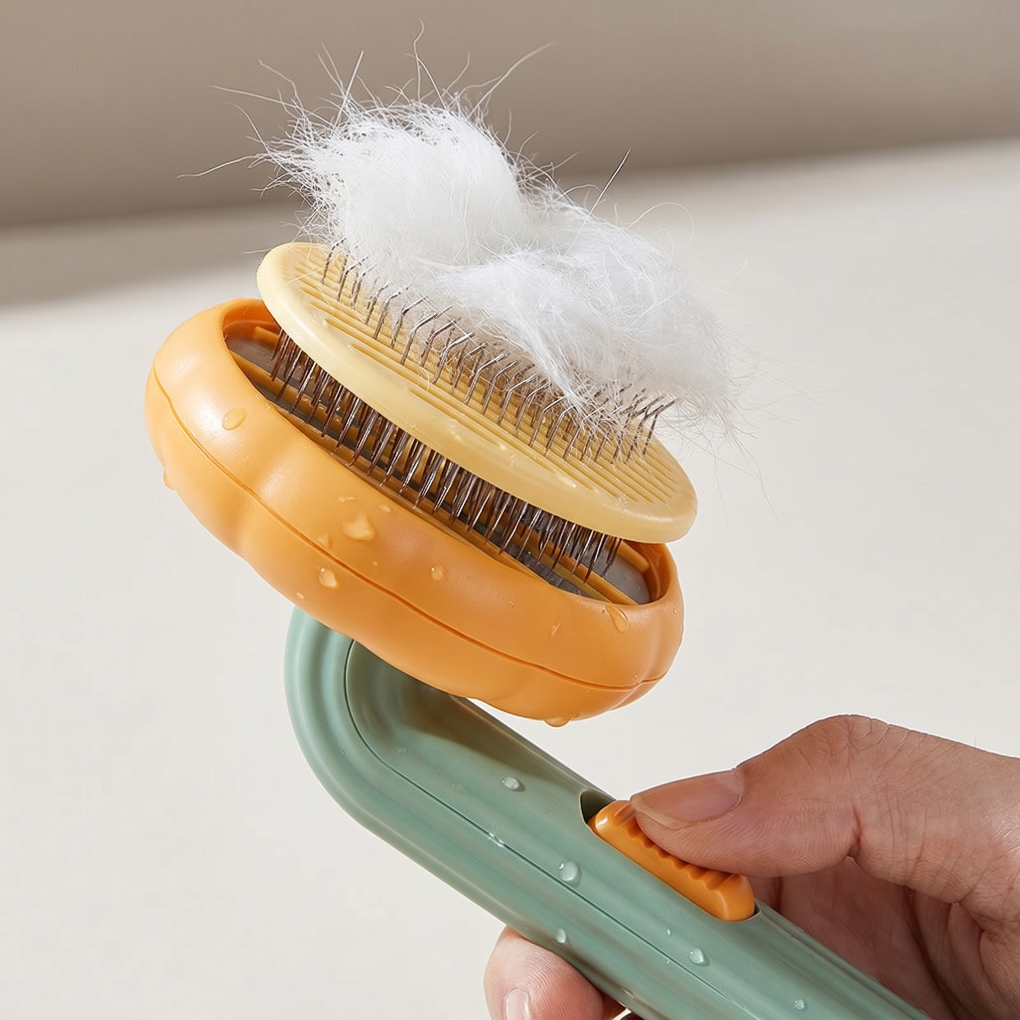 Self-Cleaning Pet Slicker Brush