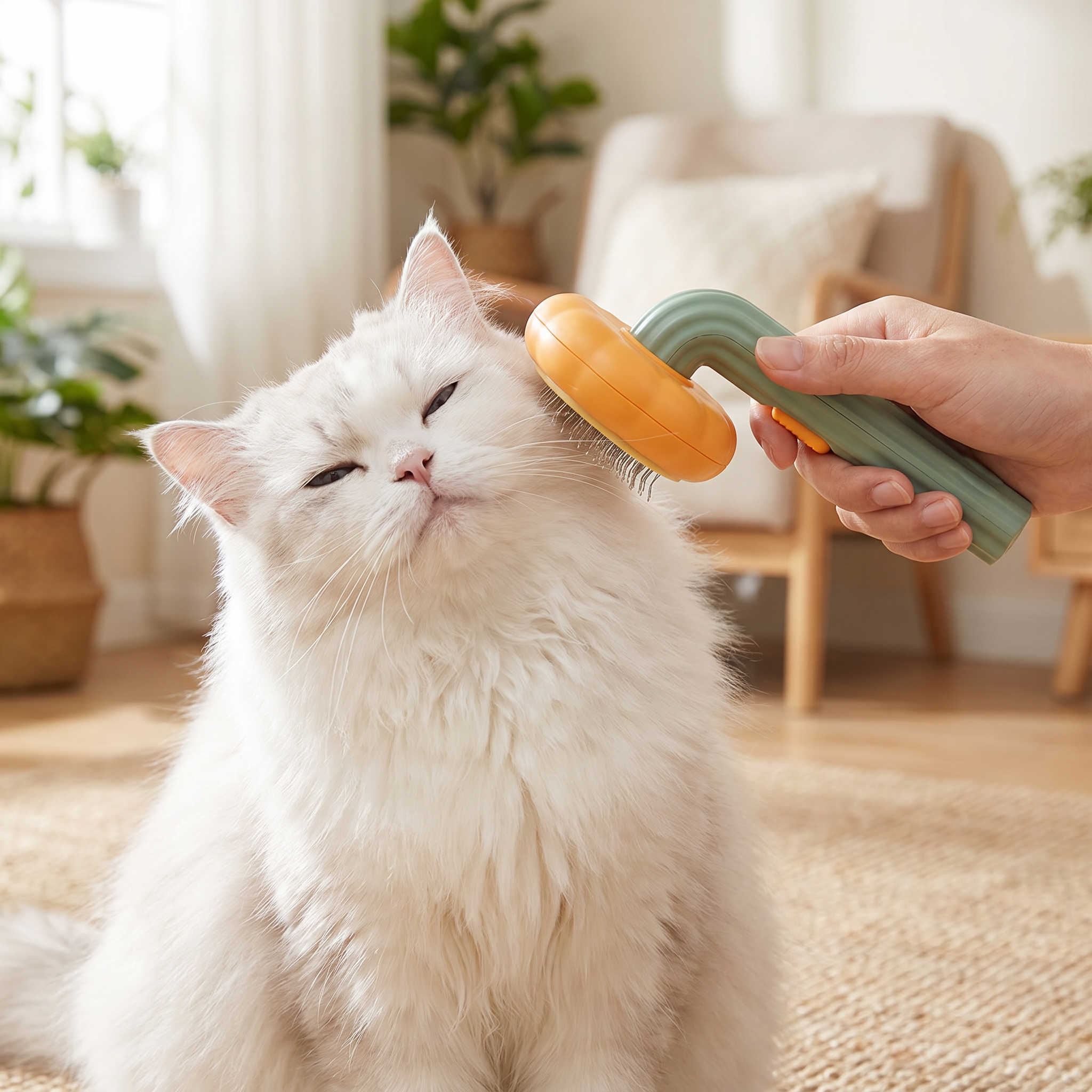 Self-Cleaning Pet Slicker Brush