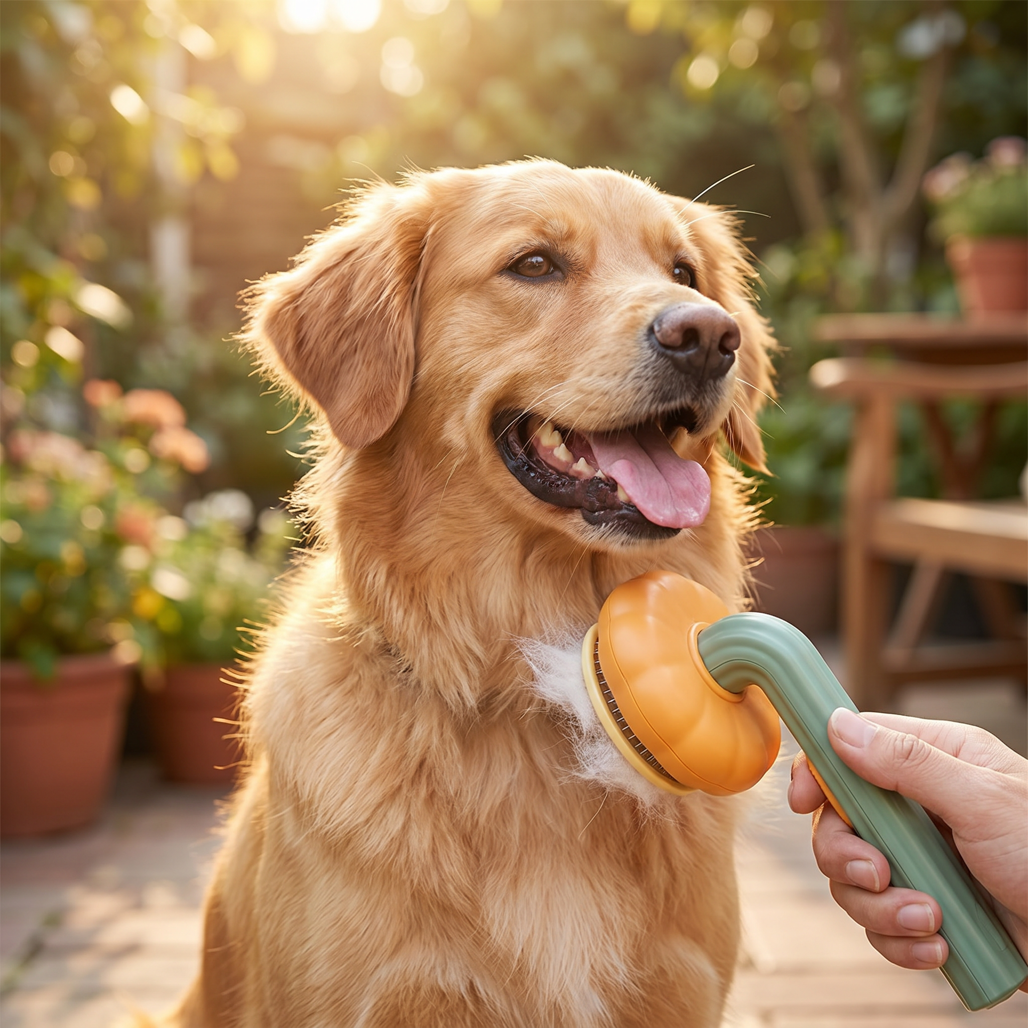 Self-Cleaning Pet Slicker Brush