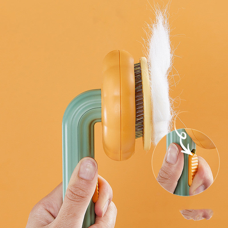 Self-Cleaning Pet Slicker Brush