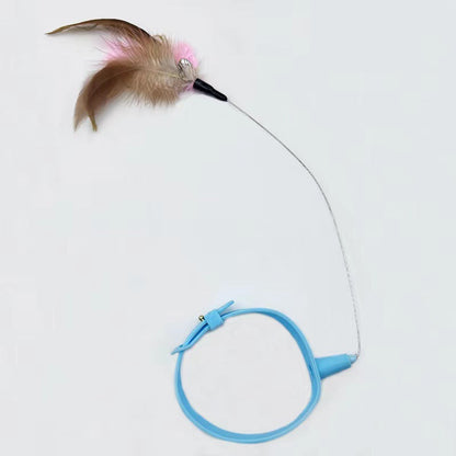 Zowo Pet Cat Collar Feather Teaser Toy